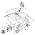 Page B Diagram and Parts List for 122-478E000 1992 MTD Lawn Mower