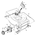 Page A Diagram and Parts List for 122-478R033 1992 MTD Lawn Mower
