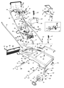 Page A Diagram and Parts List for 122-560B000 1992 MTD Lawn Mower