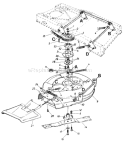 Page C Diagram and Parts List for 122-560B033 72776 -1992 MTD Lawn Mower