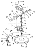 Page D Diagram and Parts List for 122-560B033 72776 -1992 MTD Lawn Mower