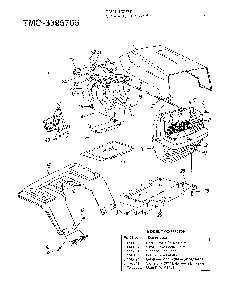 12.5hp 42" lawn tractor Diagram and Parts List for 3395705  MTD Lawn Tractor