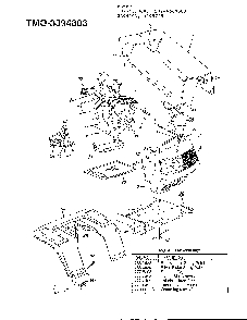 Mower Diagram and Parts List for 3395705  MTD Lawn Tractor
