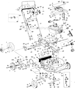 Part Location Diagram of 710-0874 MTD Screw-hex 5/16-18