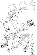 Page B Diagram and Parts List for 125-848C000 1995 MTD Lawn Mower