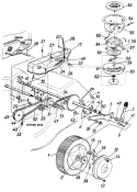Page B Diagram and Parts List for 125-364-000 1985 MTD Lawn Mower