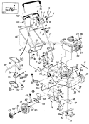 Part Location Diagram of 731-0761 MTD 3-Sp. S.P. Control- Upper Cover