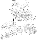Part Location Diagram of 15244 MTD Axle Ass'y.