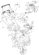 Page B Diagram and Parts List for 125-376-000 1985 MTD Lawn Mower