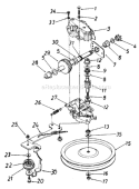 Page C Diagram and Parts List for 125-475A352 1995 MTD Lawn Mower