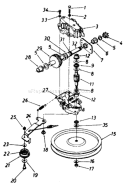 Page C Diagram and Parts List for 125-488Q033 1995 MTD Lawn Mower