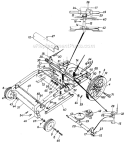 Page B Diagram and Parts List for 125-573-000 1985 MTD Lawn Mower