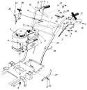Page A Diagram and Parts List for 12553S 1985 MTD Lawn Mower