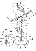 Page D Diagram and Parts List for 12560B-9 1989 MTD Lawn Mower