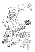 Page B Diagram and Parts List for 126-234A062 90029 -1996 MTD Lawn Mower