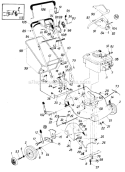 Page A Diagram and Parts List for 126-364-000 1986 MTD Lawn Mower