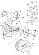 Page B Diagram and Parts List for 126-364-000 1986 MTD Lawn Mower