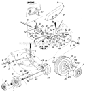 Page B Diagram and Parts List for 126-374-000 1986 MTD Lawn Mower