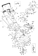 Page A Diagram and Parts List for 126-376-000 1986 MTD Lawn Mower