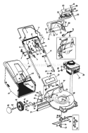 Page C Diagram and Parts List for 126-458B033 75749 -1996 MTD Lawn Mower