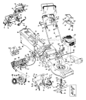 Page C Diagram and Parts List for 126E478E752 725-493 -1996 MTD Lawn Mower