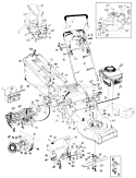 Page C Diagram and Parts List for 126-488Q336 4141446 -1996 MTD Lawn Mower