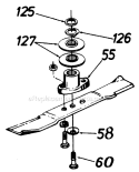 Page B Diagram and Parts List for 127-196-000 1987 MTD Lawn Mower