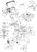 Page B Diagram and Parts List for 127-234-730 1987 MTD Lawn Mower