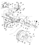 Page B Diagram and Parts List for 127-362-000 1987 MTD Lawn Mower