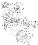 Page B Diagram and Parts List for 127-362-120/8007 1987 MTD Lawn Mower