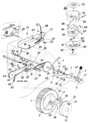 Page B Diagram and Parts List for 127-364-135 1987 MTD Lawn Mower