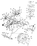 Page B Diagram and Parts List for 127-365-000 1987 MTD Lawn Mower