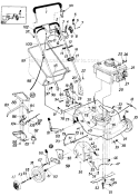 Page A Diagram and Parts List for 127-365-050 1987 MTD Lawn Mower