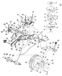 Page B Diagram and Parts List for 127-365-050 1987 MTD Lawn Mower