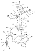 Page B Diagram and Parts List for 128-473R000 1988 MTD Lawn Mower