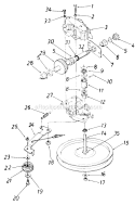 Page C Diagram and Parts List for 12884-8 1988 MTD Lawn Mower