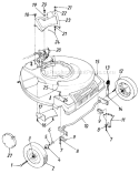Page A Diagram and Parts List for 12886-7 1987 MTD Lawn Mower