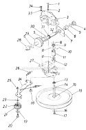 Page B Diagram and Parts List for 12886-8 1988 MTD Lawn Mower