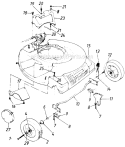 Page B Diagram and Parts List for 12886R-9 1989 MTD Lawn Mower