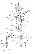 Page A Diagram and Parts List for 12887R-9 1989 MTD Lawn Mower