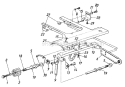 Page B Diagram and Parts List for 129-452R033 73520 -1989 MTD Lawn Mower