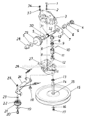 Page B Diagram and Parts List for 129-464R000 1989 MTD Lawn Mower