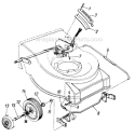 Page B Diagram and Parts List for 129-476B047 1985 MTD Lawn Mower