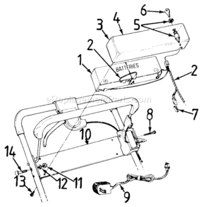 Page A Diagram and Parts List for 129-476E000 1989 MTD Lawn Mower