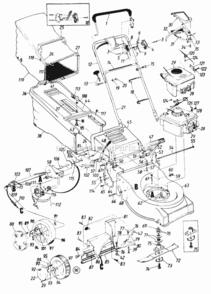 Page C Diagram and Parts List for 129-478R129  MTD Lawn Mower
