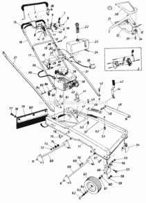 Parts Diagram and Parts List for 129-560B135  MTD Lawn Mower