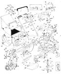 Page A Diagram and Parts List for 129-836E401 1989 MTD Lawn Mower
