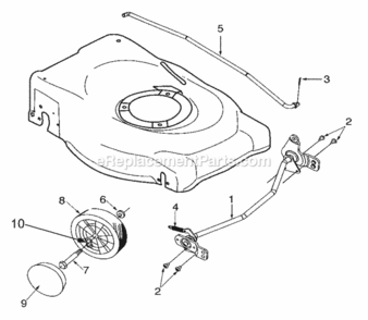 Front_Axle_Assembly_And_Height_Adjuster Diagram and Parts List for 12A-379W300 2003 MTD Lawn Mower
