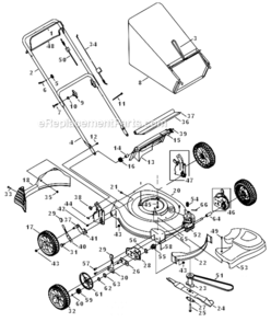 Page A Diagram and Parts List for 12A-449R729  MTD Lawn Mower