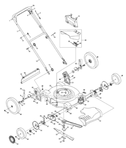 Page A Diagram and Parts List for 12A-529R004 2009 MTD Lawn Mower